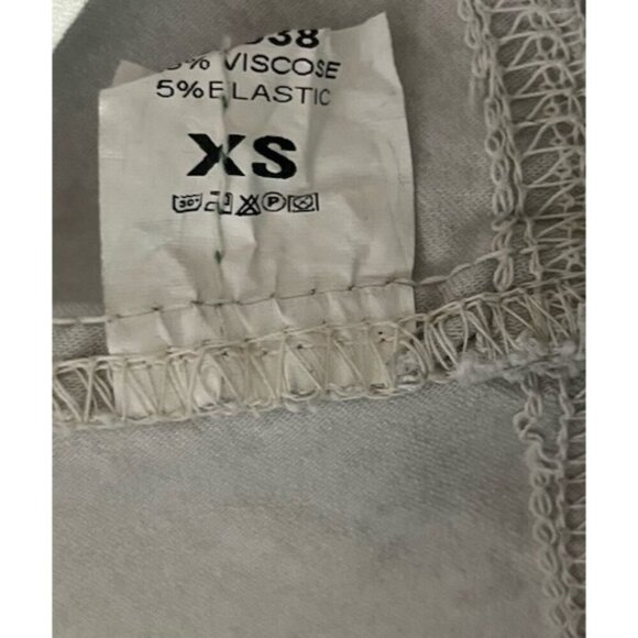 Olivia Lauren Light Gray Crystal Stripe Stretch Joggers Pants  - Made in Italy - Picture 9 of 9